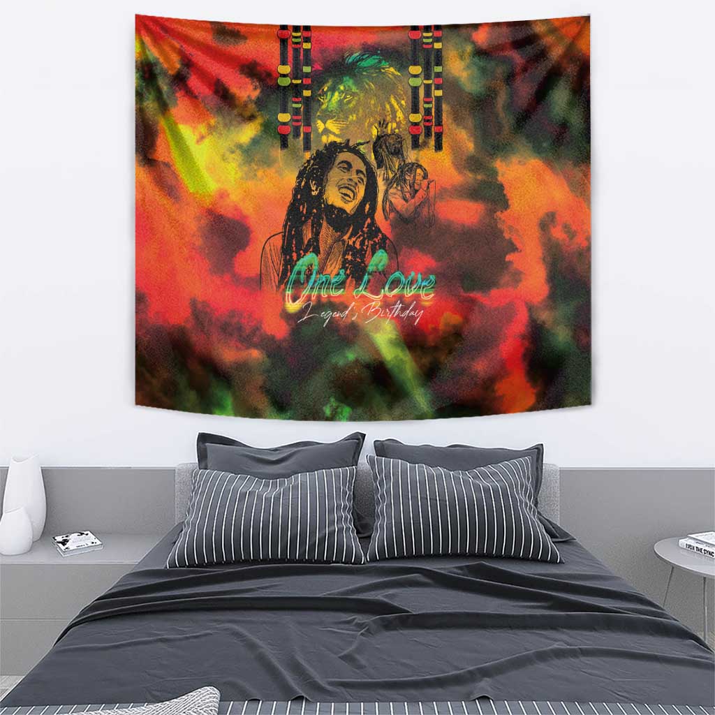 Jamaican Reggae Legend's Birthday Tapestry One Love Jamaica - Wonder Print Shop