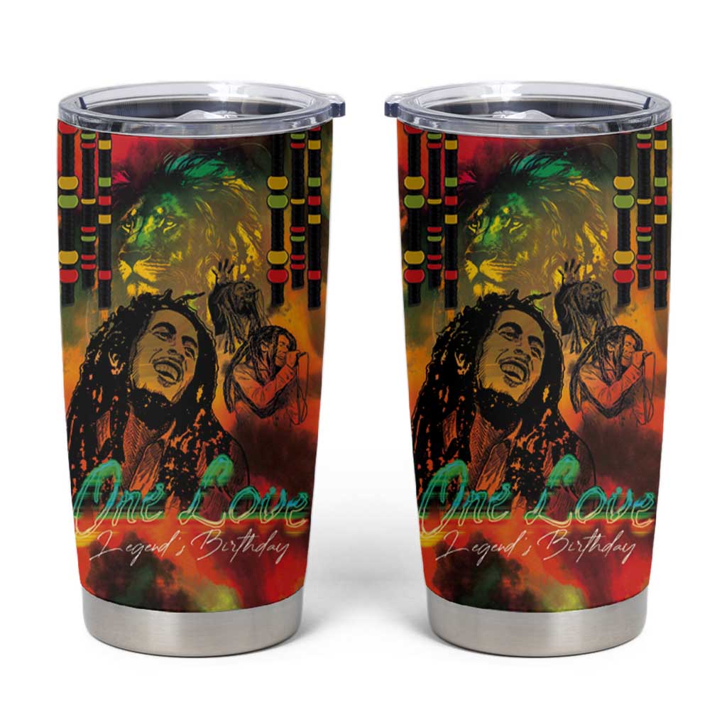 Jamaican Reggae Legend's Birthday Tumbler Cup One Love Jamaica - Wonder Print Shop
