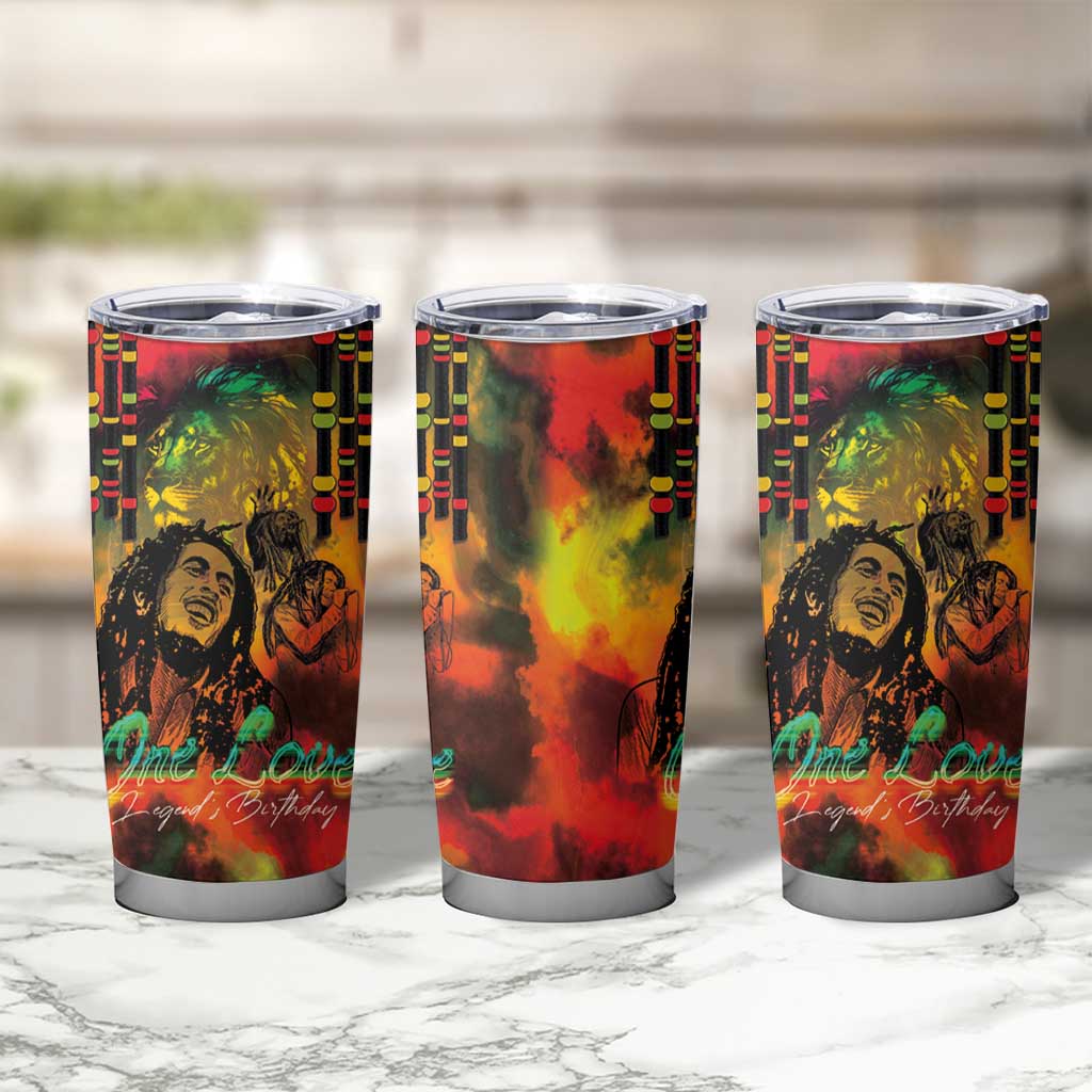 Jamaican Reggae Legend's Birthday Tumbler Cup One Love Jamaica - Wonder Print Shop