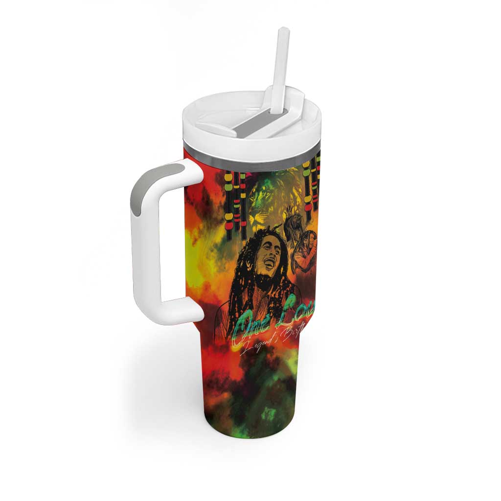 Jamaican Reggae Legend's Birthday Tumbler With Handle One Love Jamaica - Wonder Print Shop