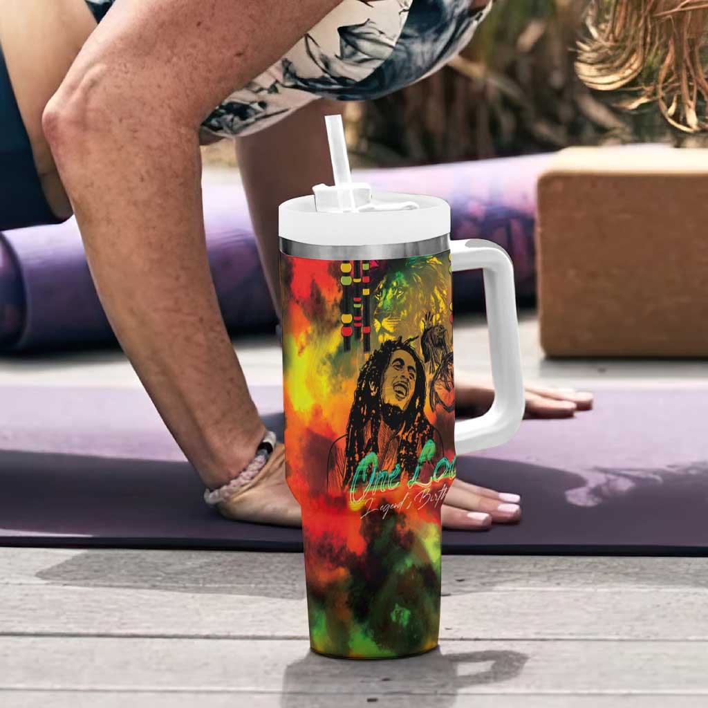 Jamaican Reggae Legend's Birthday Tumbler With Handle One Love Jamaica - Wonder Print Shop