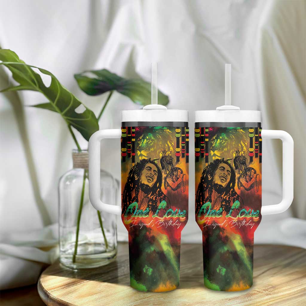Jamaican Reggae Legend's Birthday Tumbler With Handle One Love Jamaica - Wonder Print Shop