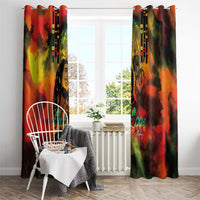 Jamaican Reggae Legend's Birthday Window Curtain One Love Jamaica - Wonder Print Shop