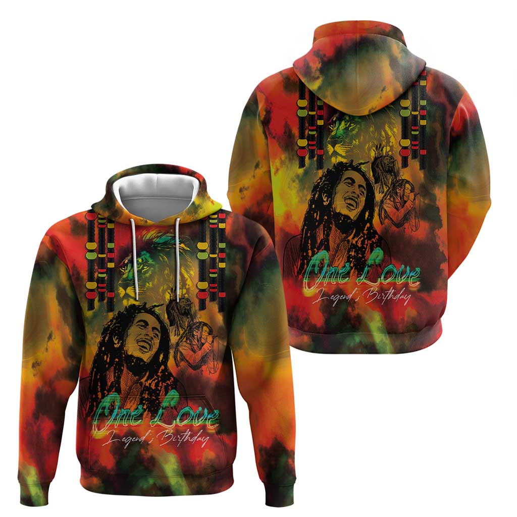Jamaican Reggae Legend's Birthday Zip Hoodie One Love Jamaica - Wonder Print Shop