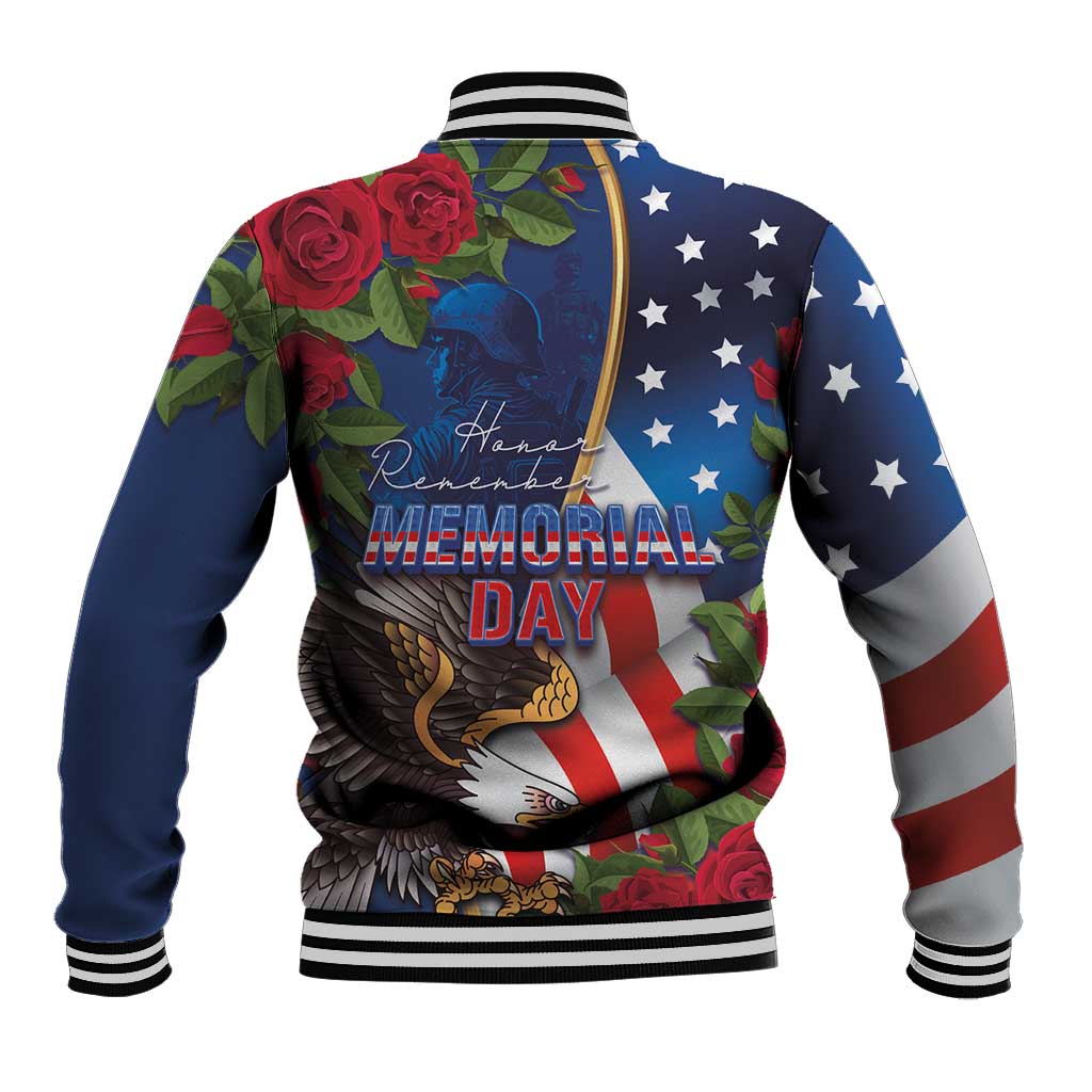 United States Memorial Day-Honor and Remember Baseball Jacket