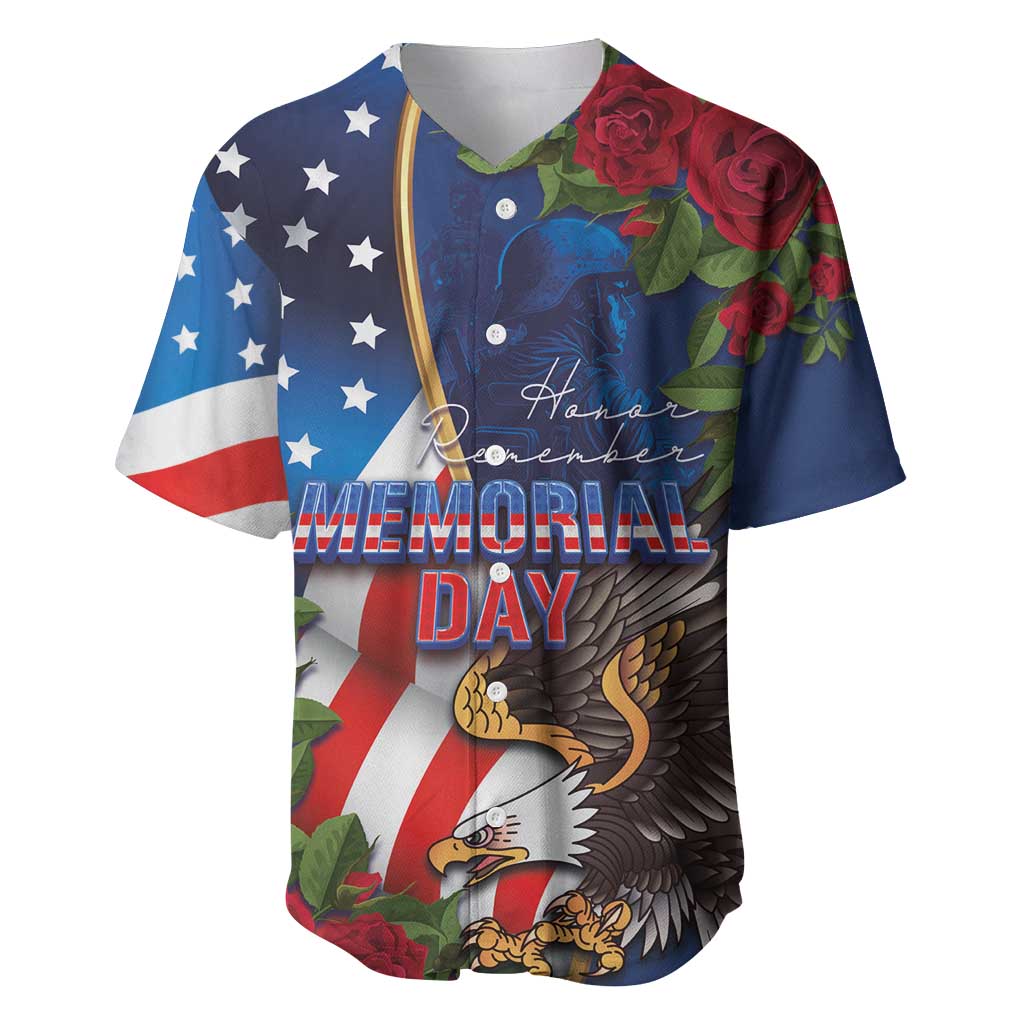 United States Memorial Day-Honor and Remember Baseball Jersey