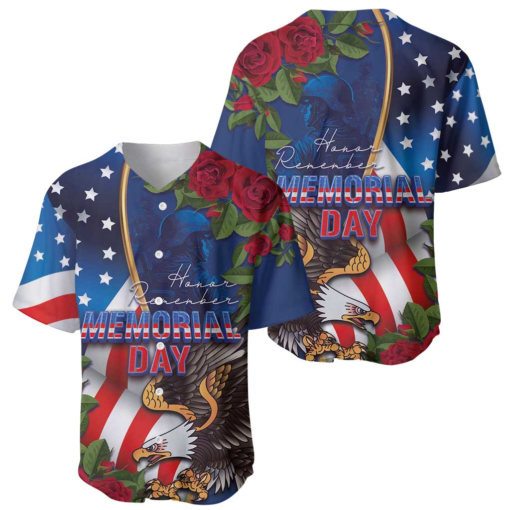 United States Memorial Day-Honor and Remember Baseball Jersey