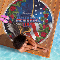 United States Memorial Day-Honor and Remember Beach Blanket