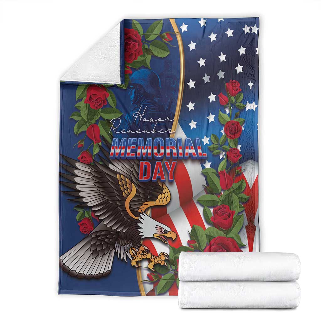 United States Memorial Day-Honor and Remember Blanket
