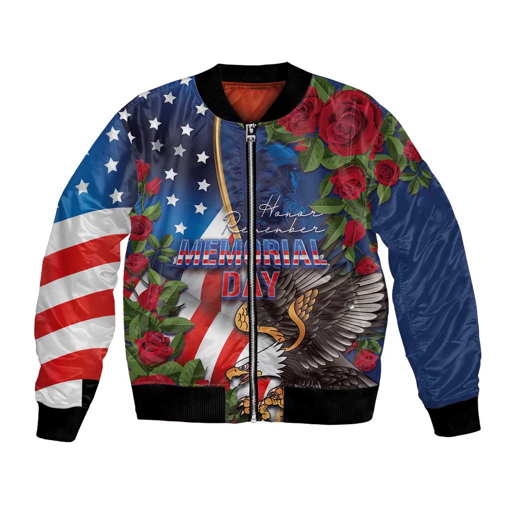 United States Memorial Day-Honor and Remember Bomber Jacket