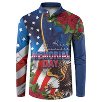 United States Memorial Day-Honor and Remember Button Sweatshirt