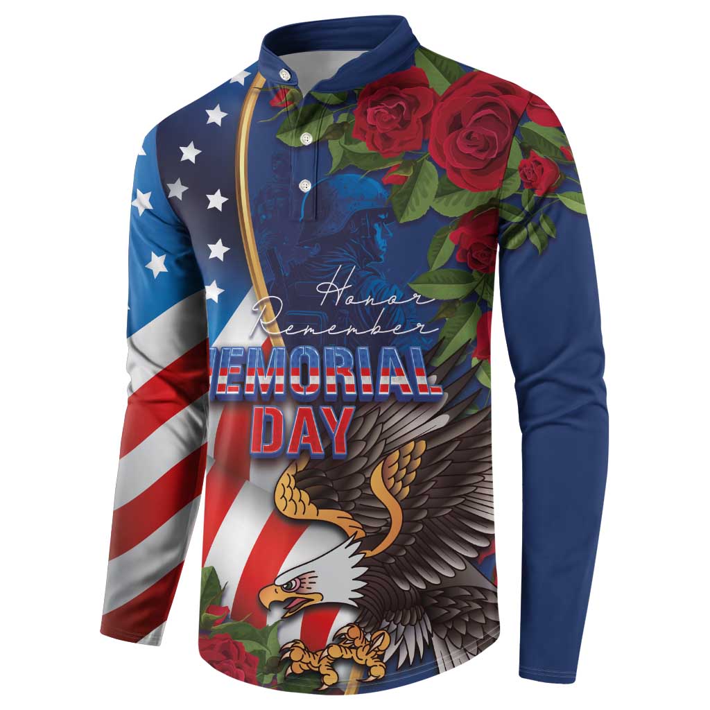 United States Memorial Day-Honor and Remember Button Sweatshirt