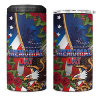 United States Memorial Day-Honor and Remember 4 in 1 Can Cooler Tumbler