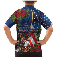 United States Memorial Day-Honor and Remember Family Matching Mermaid Dress and Hawaiian Shirt