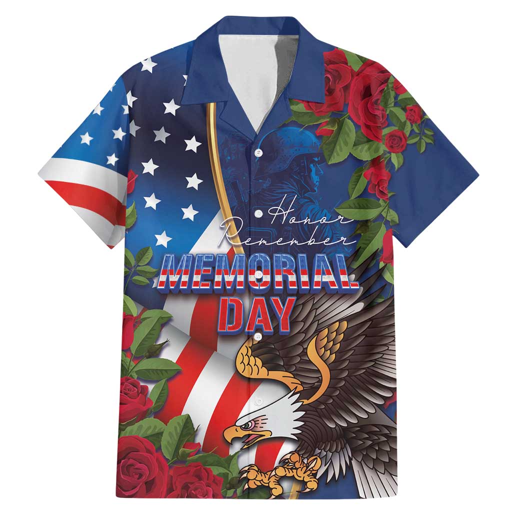 United States Memorial Day-Honor and Remember Family Matching Mermaid Dress and Hawaiian Shirt