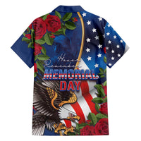 United States Memorial Day-Honor and Remember Family Matching Off The Shoulder Long Sleeve Dress and Hawaiian Shirt
