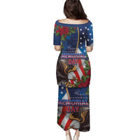 United States Memorial Day-Honor and Remember Family Matching Puletasi and Hawaiian Shirt