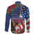 United States Memorial Day-Honor and Remember Family Matching Summer Maxi Dress and Hawaiian Shirt