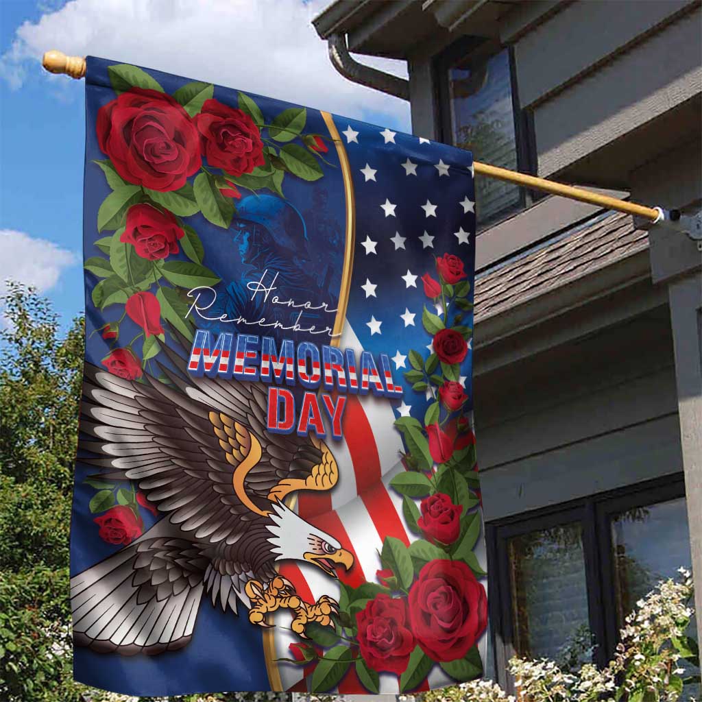 United States Memorial Day-Honor and Remember Garden Flag