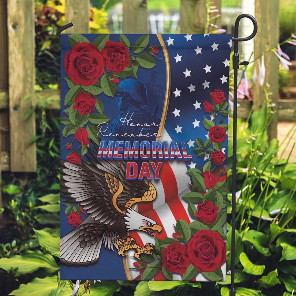 United States Memorial Day-Honor and Remember Garden Flag
