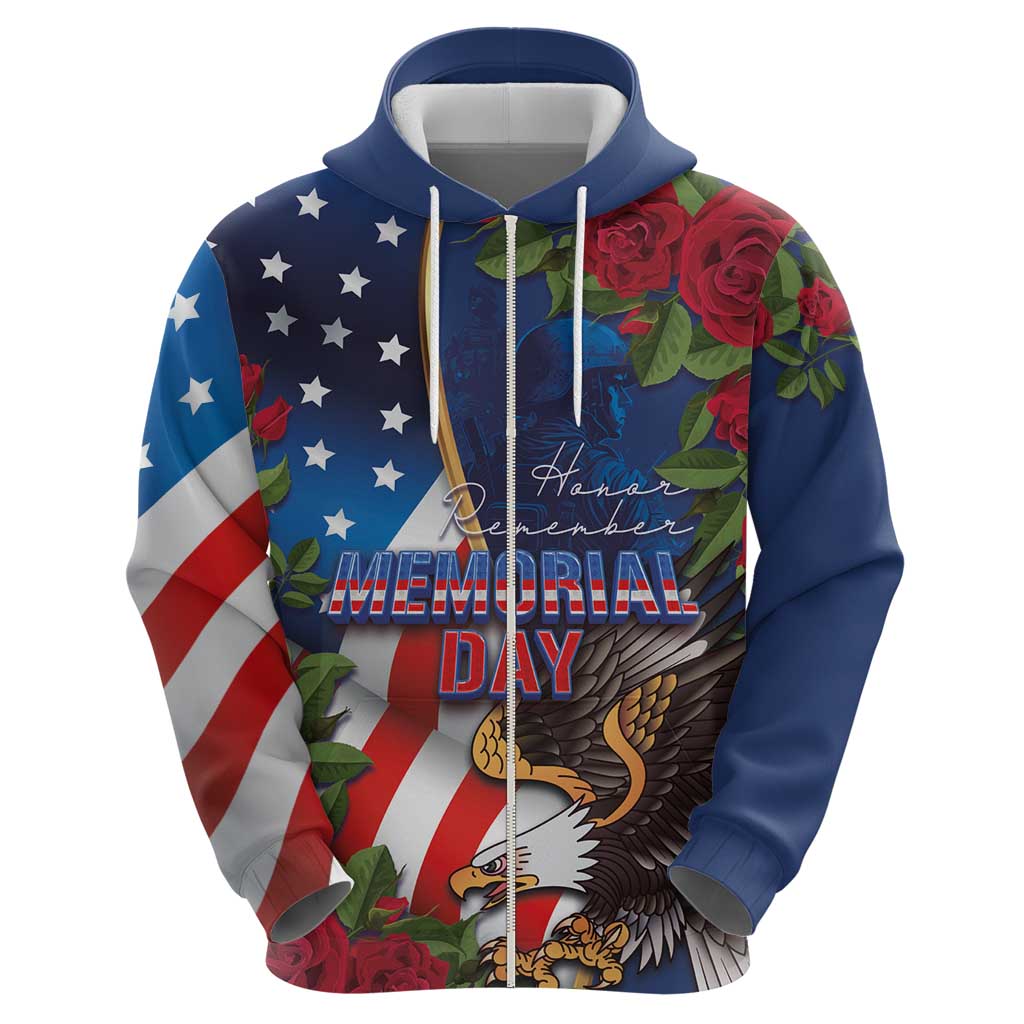 United States Memorial Day-Honor and Remember Hoodie