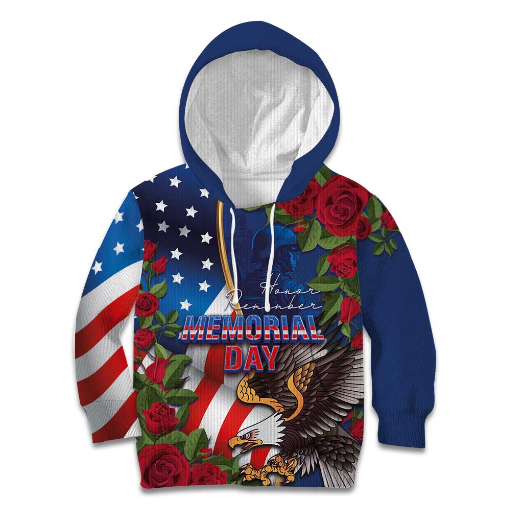 United States Memorial Day-Honor and Remember Kid Hoodie