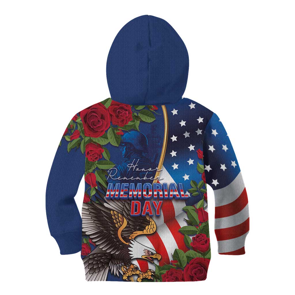 United States Memorial Day-Honor and Remember Kid Hoodie