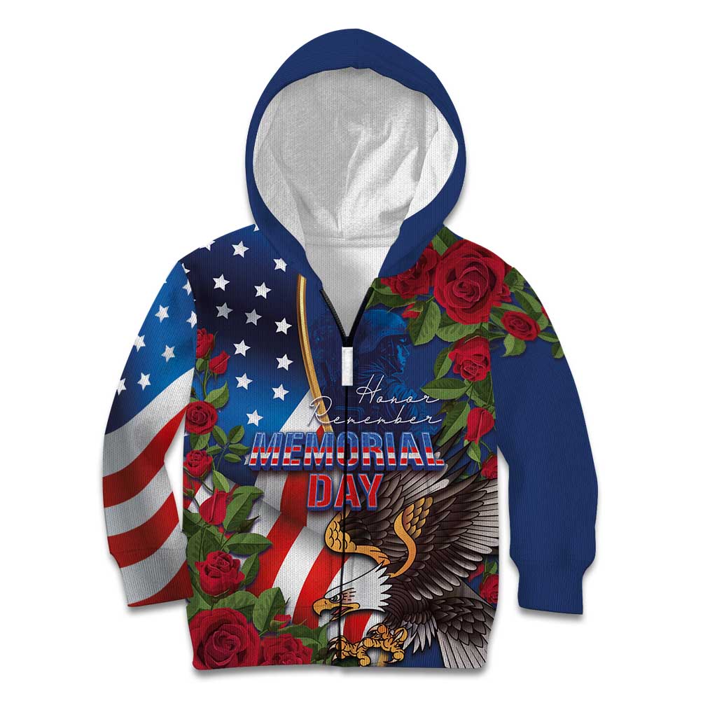 United States Memorial Day-Honor and Remember Kid Hoodie