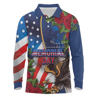 United States Memorial Day-Honor and Remember Long Sleeve Polo Shirt