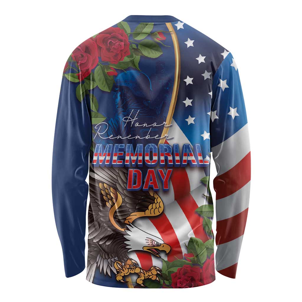 United States Memorial Day-Honor and Remember Long Sleeve Shirt