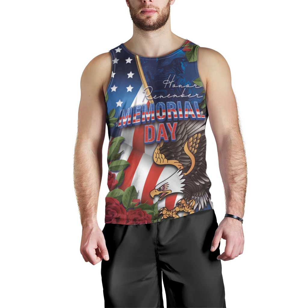 United States Memorial Day-Honor and Remember Men Tank Top