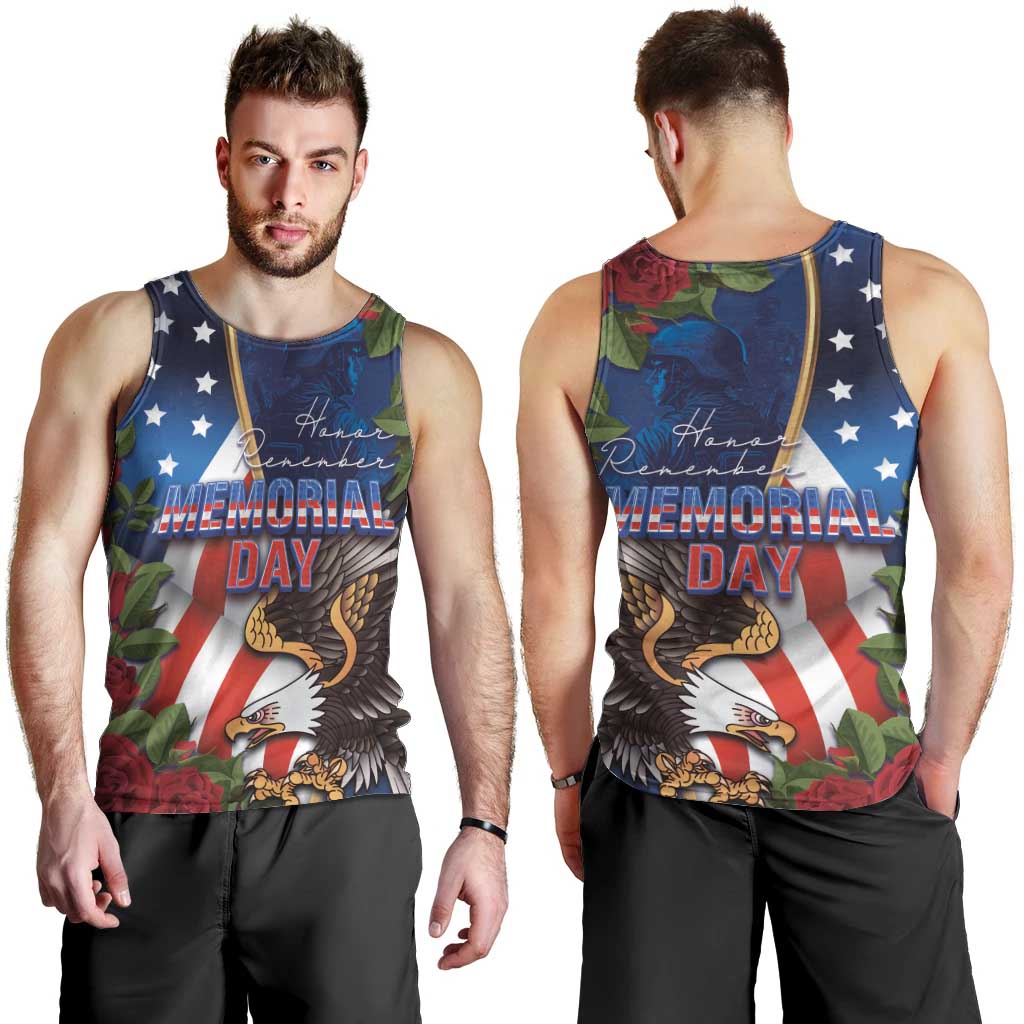 United States Memorial Day-Honor and Remember Men Tank Top