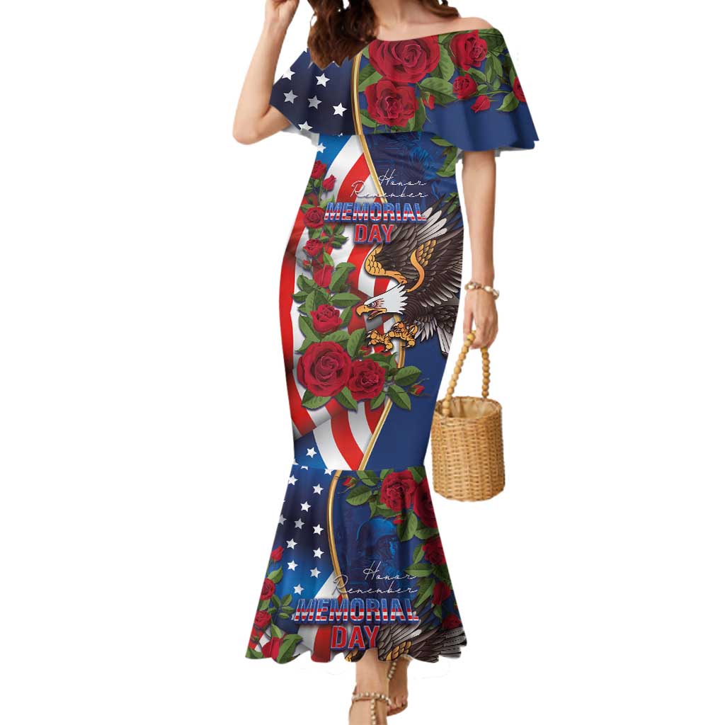 United States Memorial Day-Honor and Remember Mermaid Dress