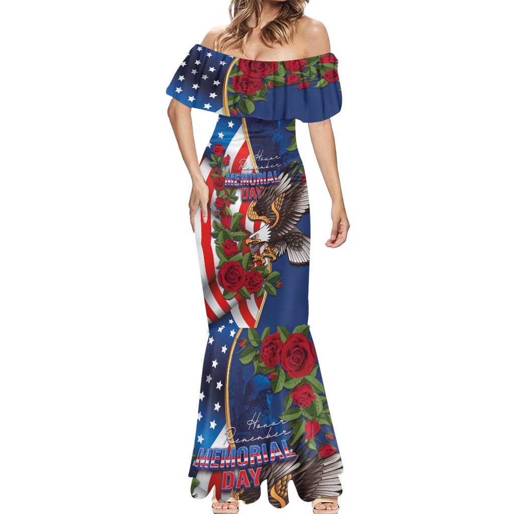 United States Memorial Day-Honor and Remember Mermaid Dress