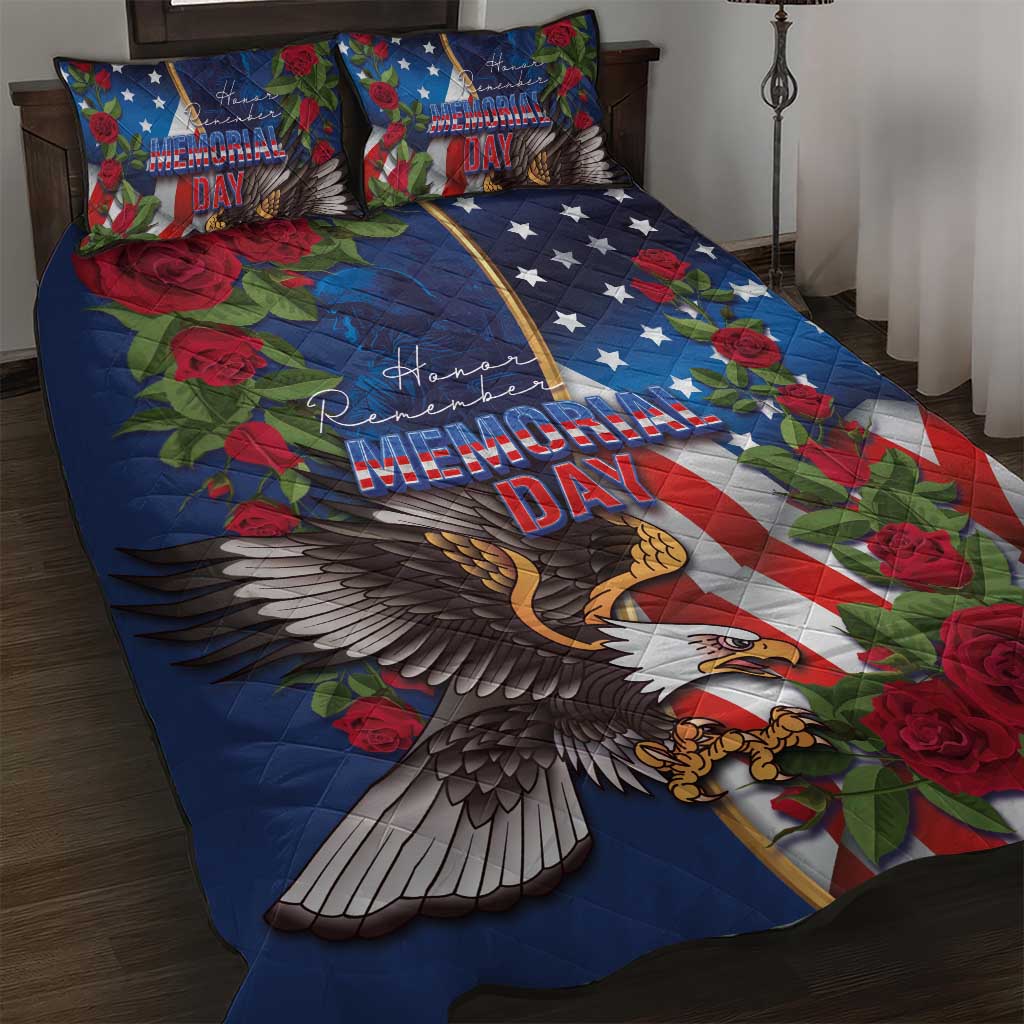 United States Memorial Day-Honor and Remember Quilt Bed Set