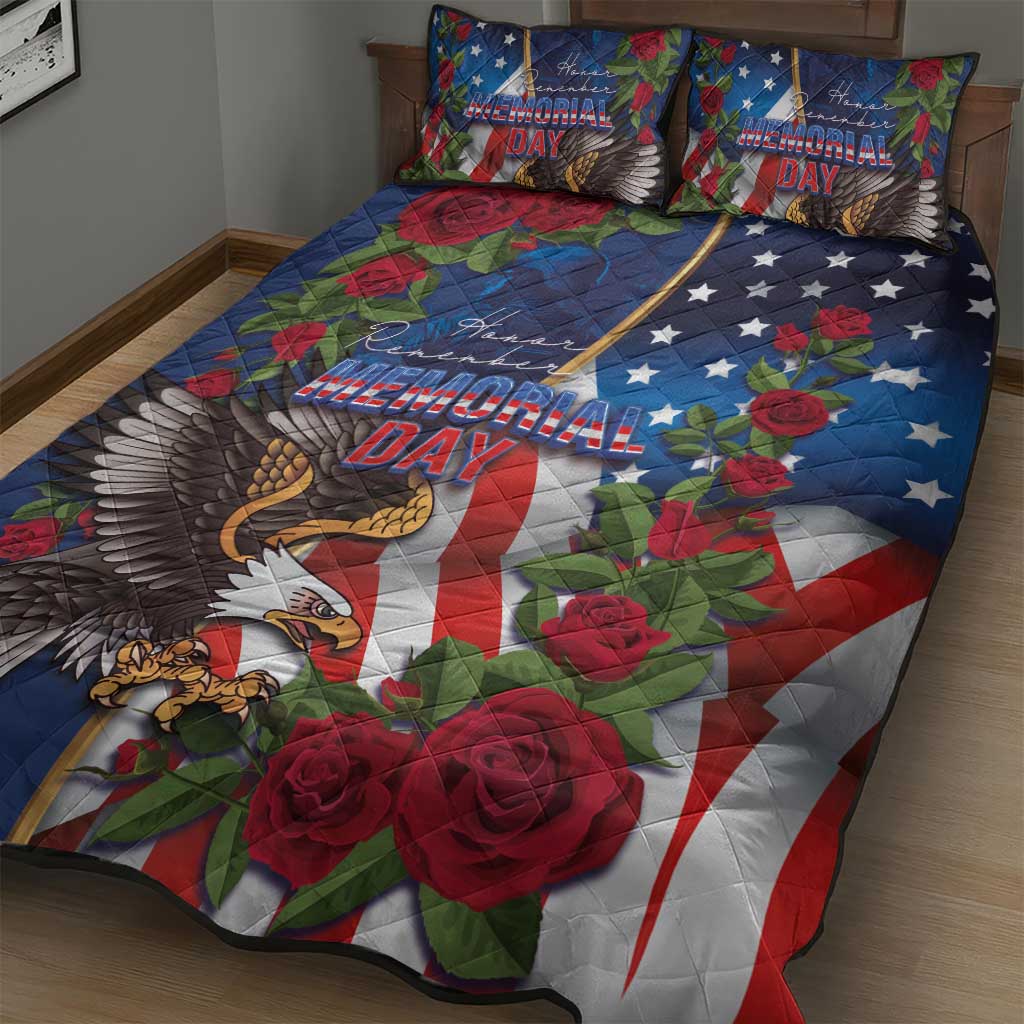 United States Memorial Day-Honor and Remember Quilt Bed Set