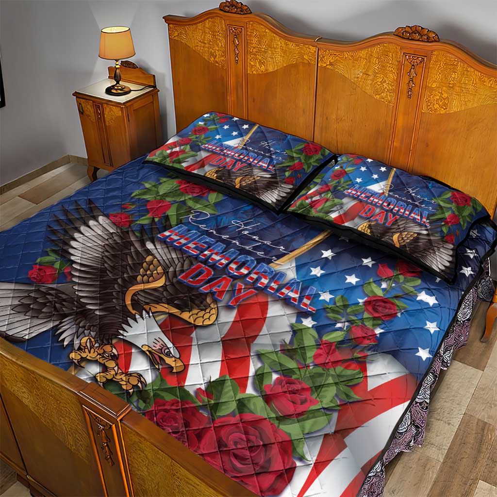 United States Memorial Day-Honor and Remember Quilt Bed Set
