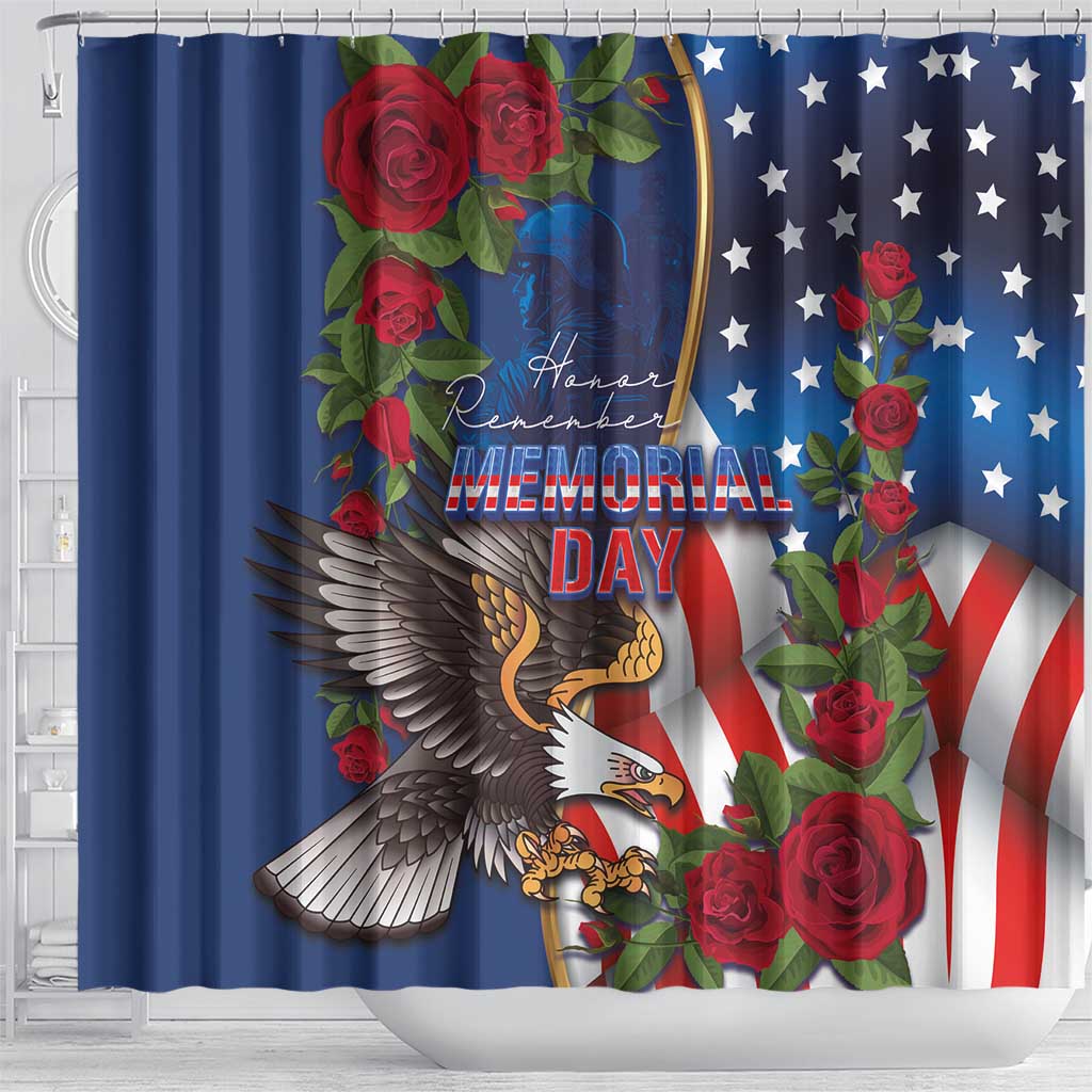 United States Memorial Day-Honor and Remember Shower Curtain