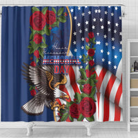 United States Memorial Day-Honor and Remember Shower Curtain
