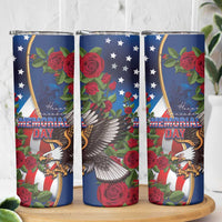 United States Memorial Day-Honor and Remember Skinny Tumbler