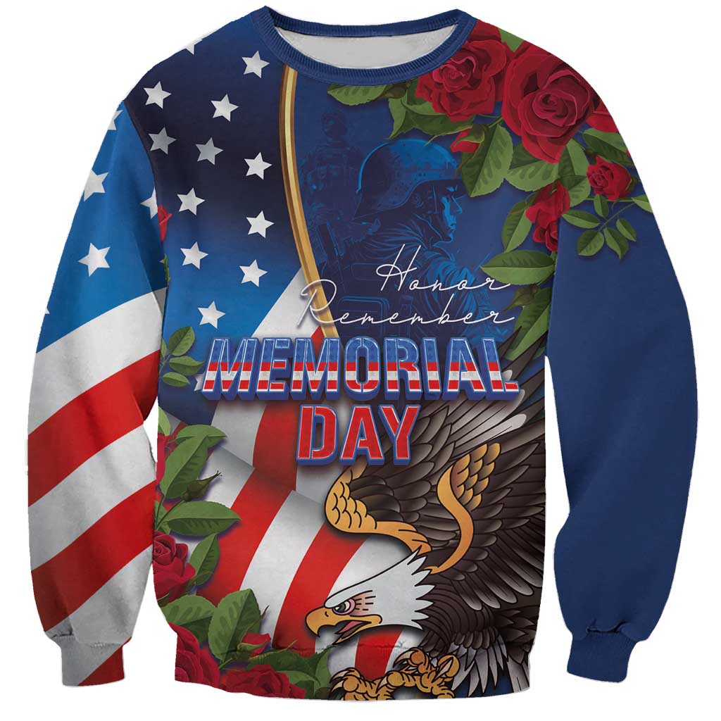 United States Memorial Day-Honor and Remember Sweatshirt