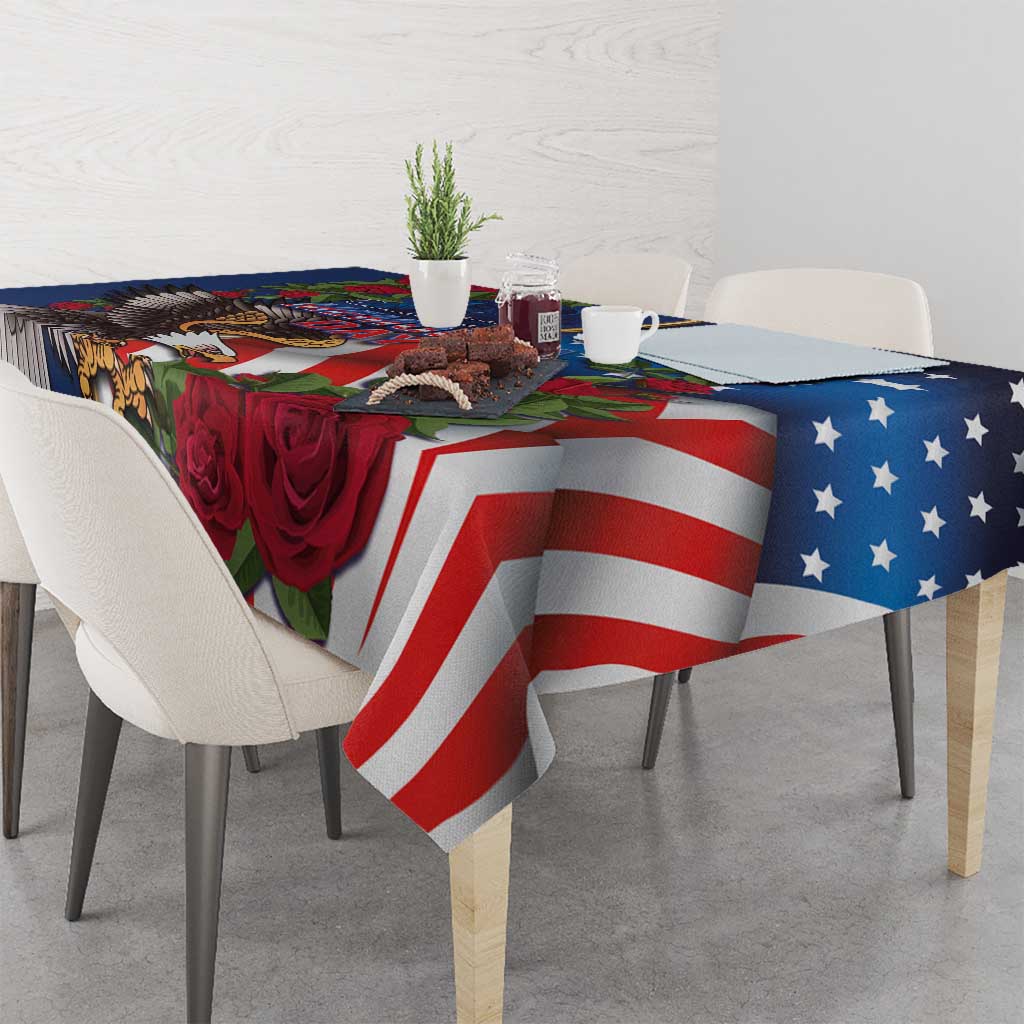 United States Memorial Day-Honor and Remember Tablecloth