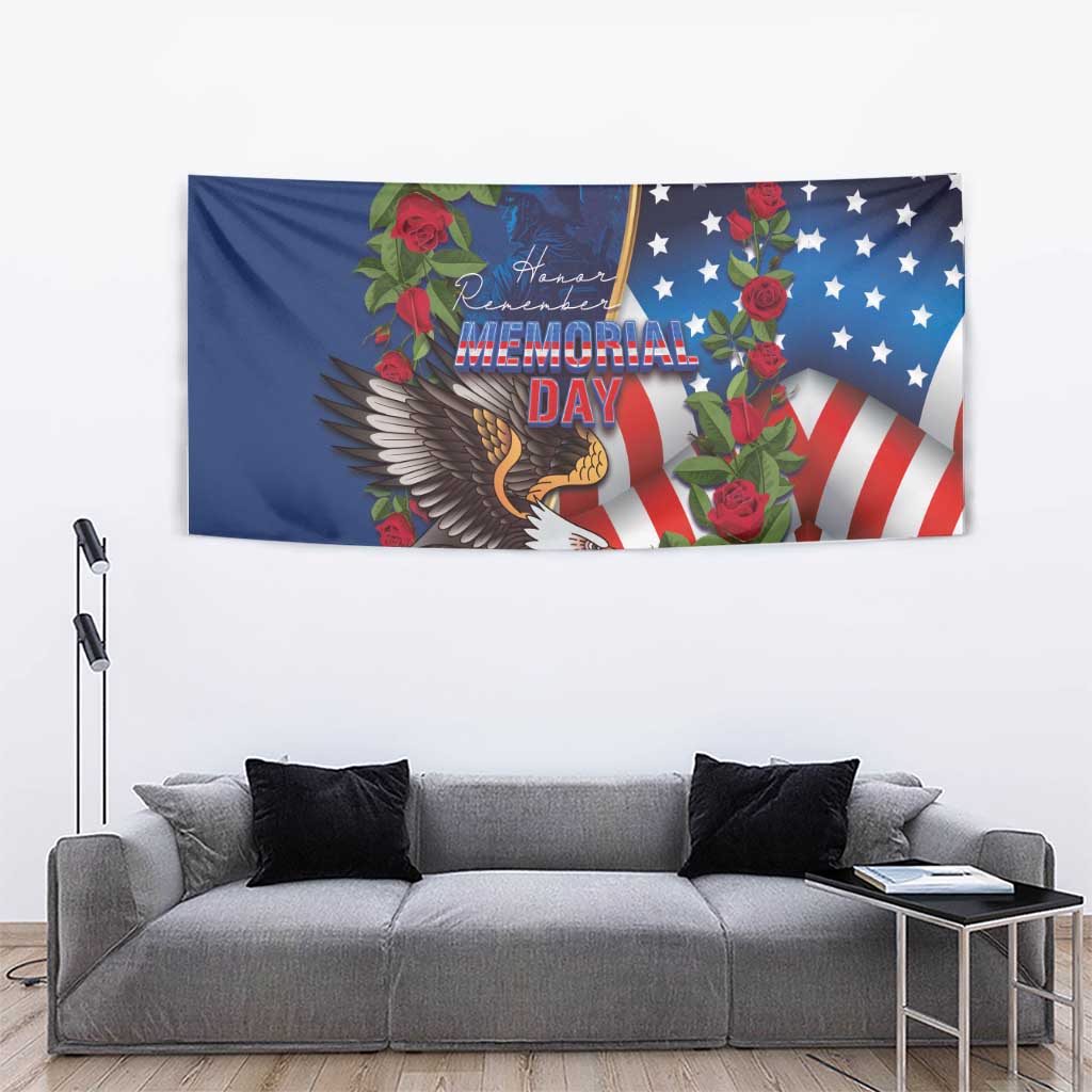 United States Memorial Day-Honor and Remember Tapestry