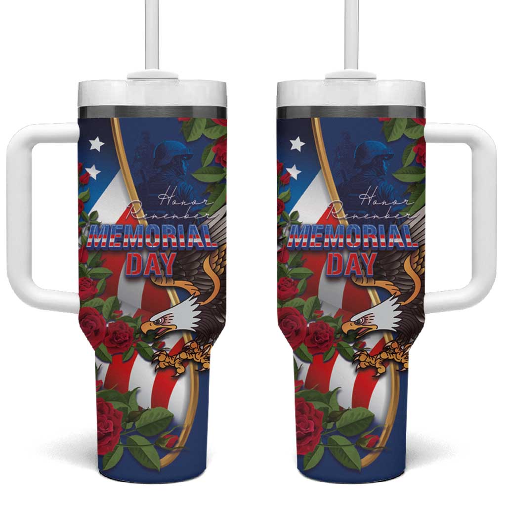 United States Memorial Day-Honor and Remember Tumbler With Handle