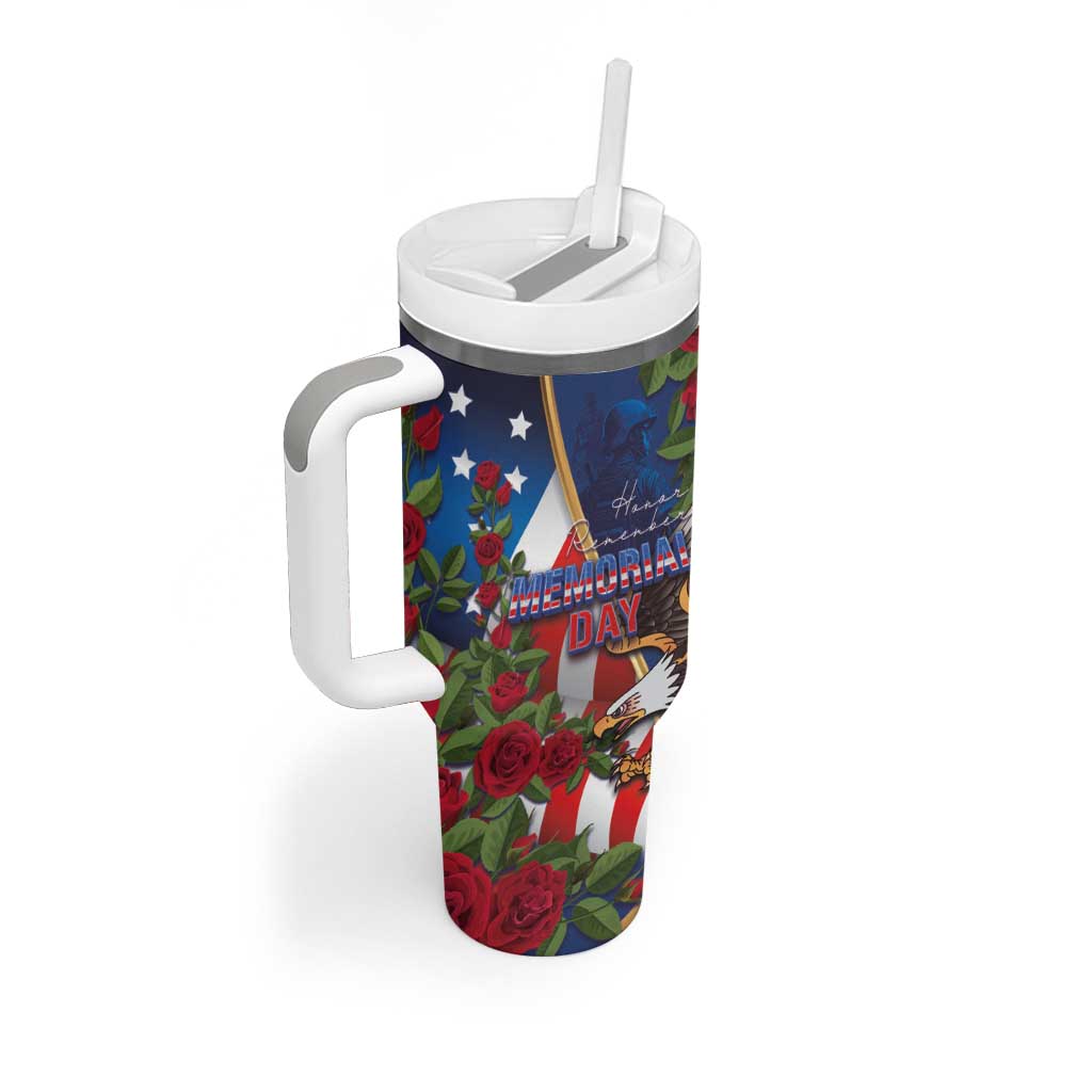 United States Memorial Day-Honor and Remember Tumbler With Handle