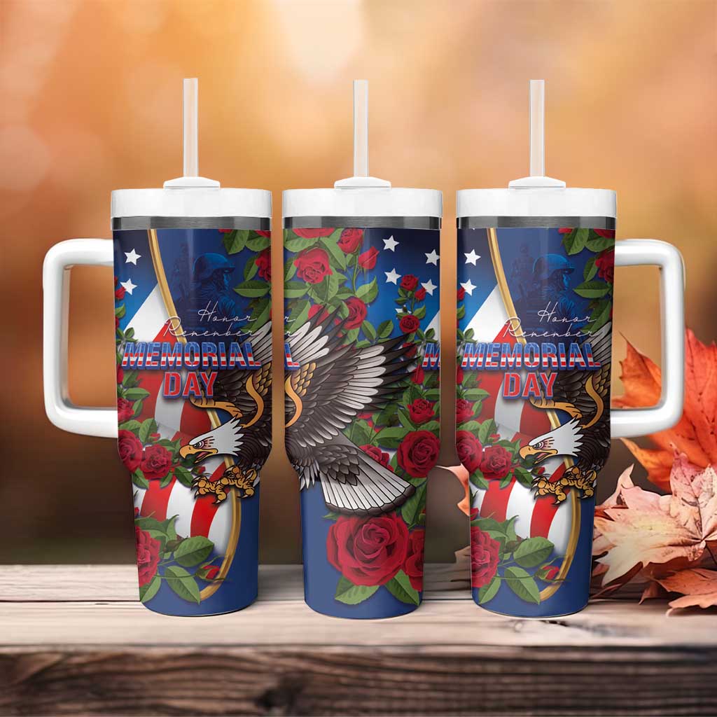 United States Memorial Day-Honor and Remember Tumbler With Handle