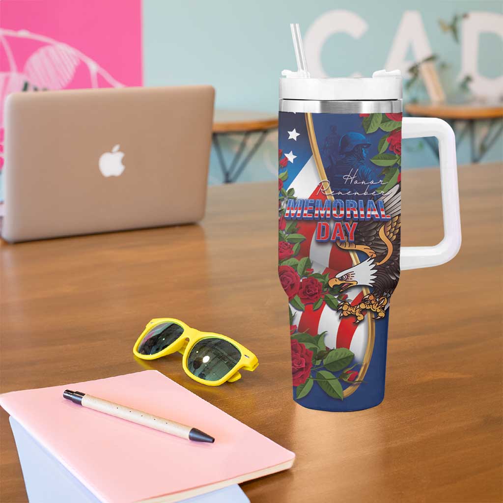United States Memorial Day-Honor and Remember Tumbler With Handle