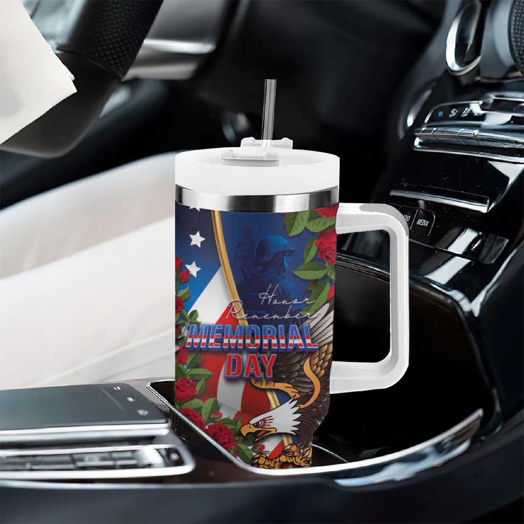 United States Memorial Day-Honor and Remember Tumbler With Handle