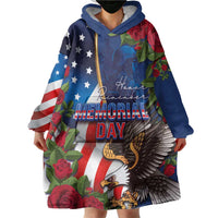 United States Memorial Day-Honor and Remember Wearable Blanket Hoodie