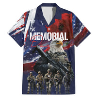 United States Memorial Day Family Matching Mermaid Dress and Hawaiian Shirt Bald Eagle US Soldier-Honor and Remember The Fallen